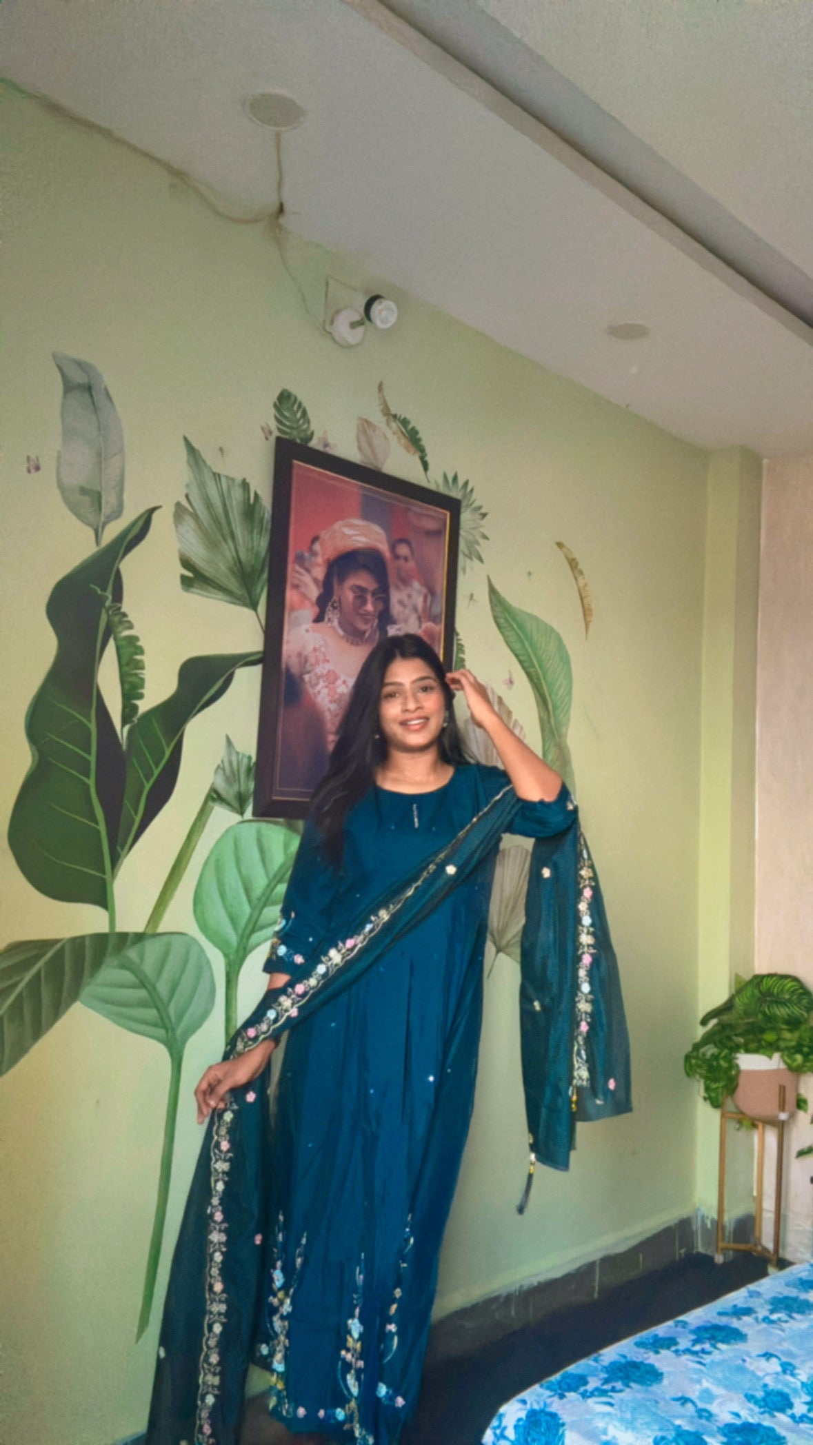 Teal Petal Grace Suit