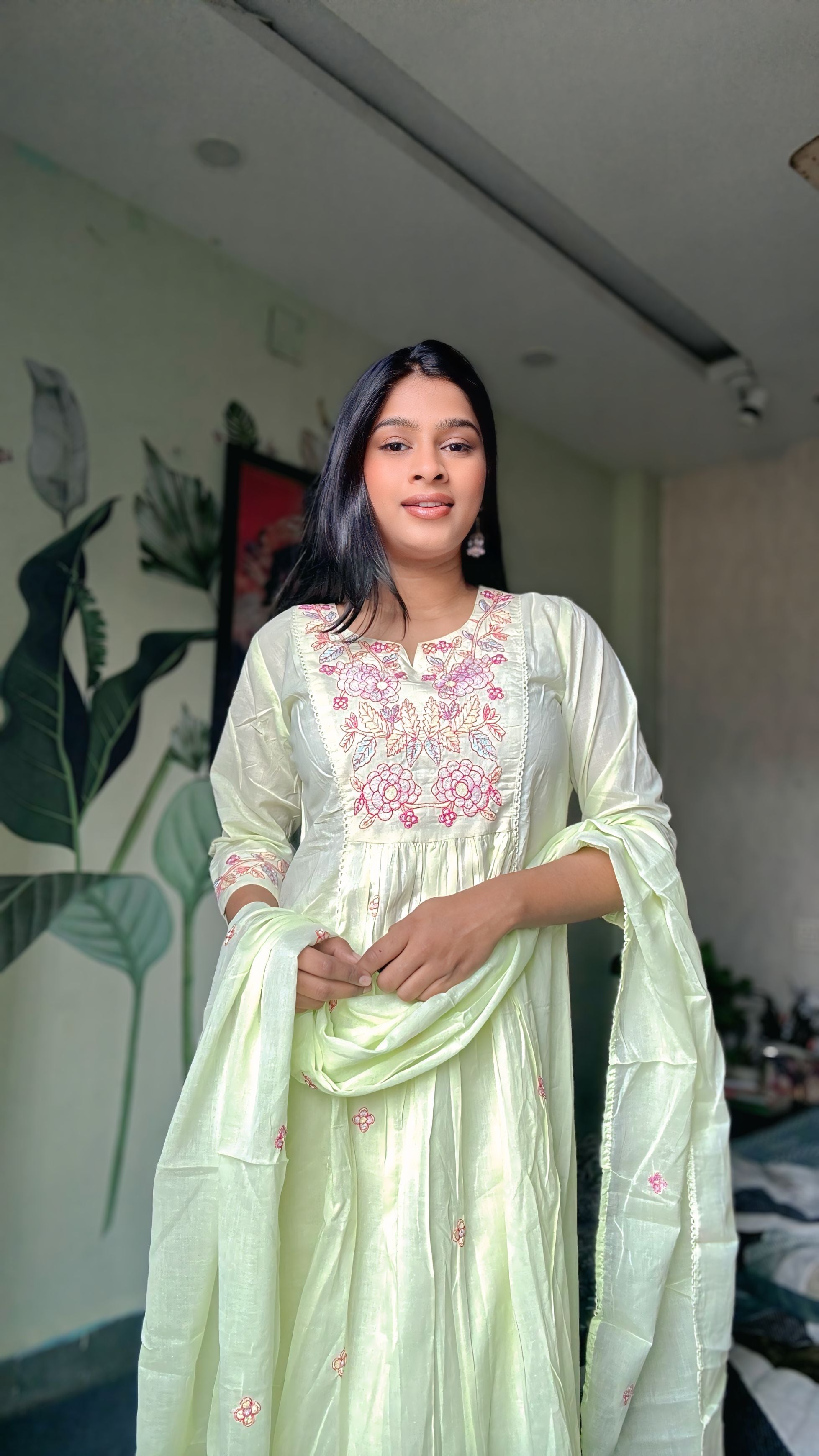 Embroidery Essence A Line Suit