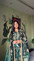 Green Chanderi Feels Suits