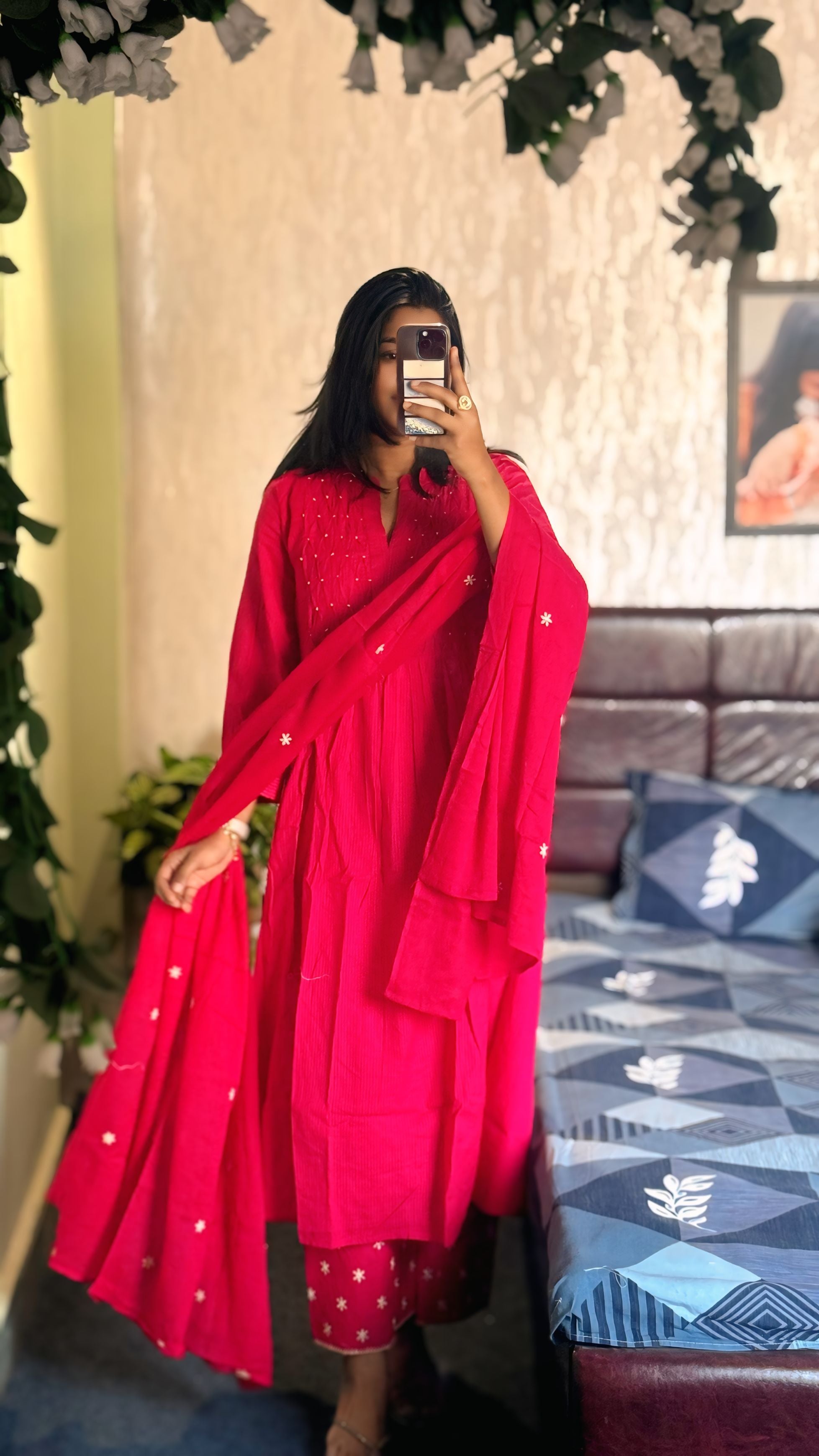 Gulabi Jhalak ALine Set