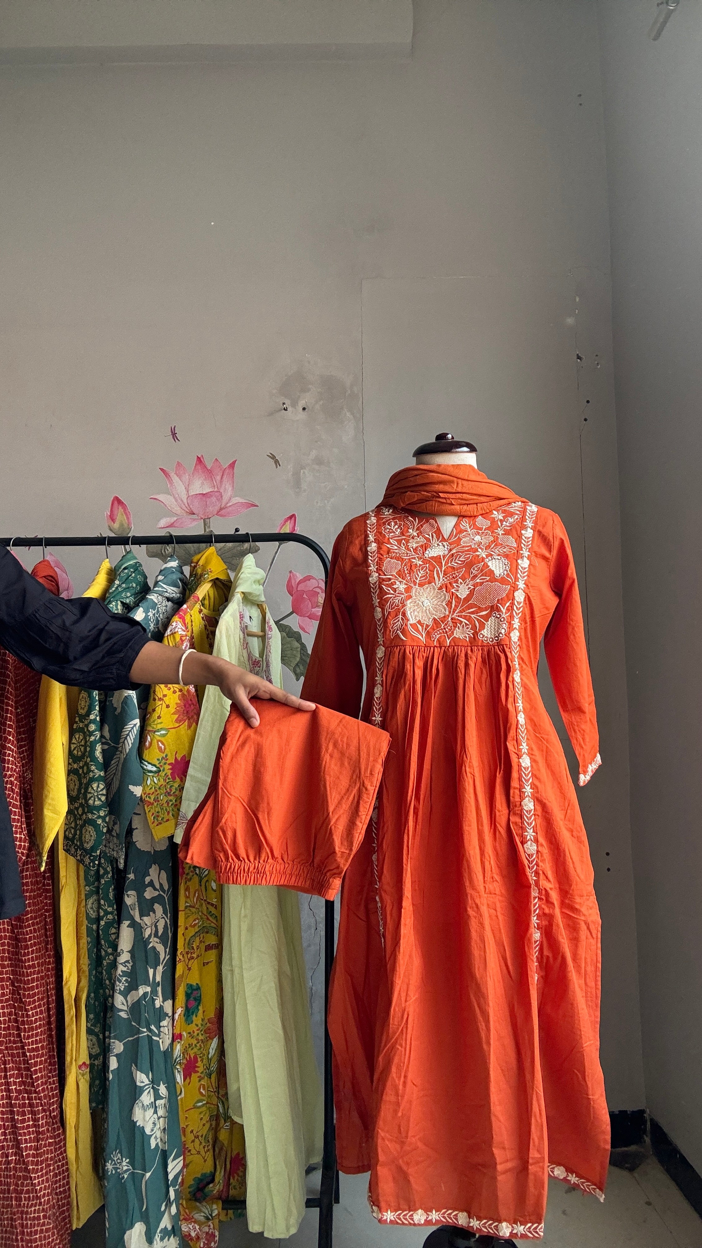 Embroidery Essence A Line Suit