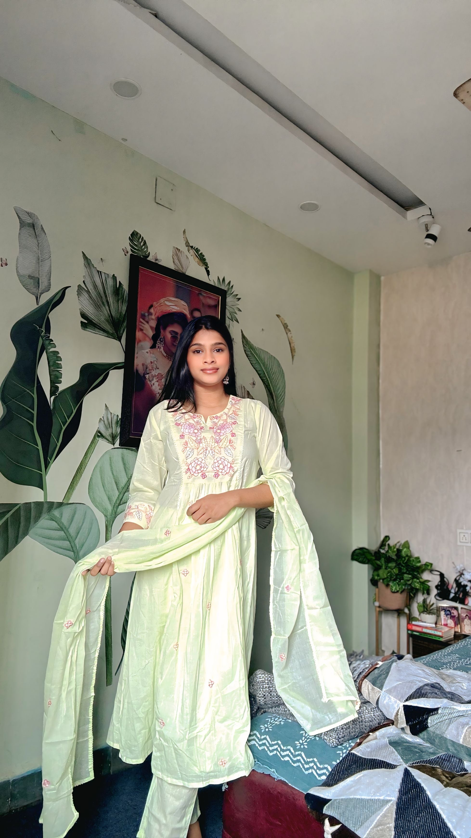 Embroidery Essence A Line Suit