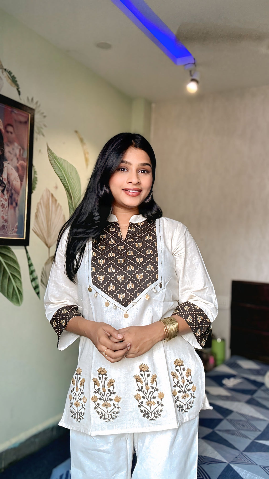 Amara Ajrak Short Kurti