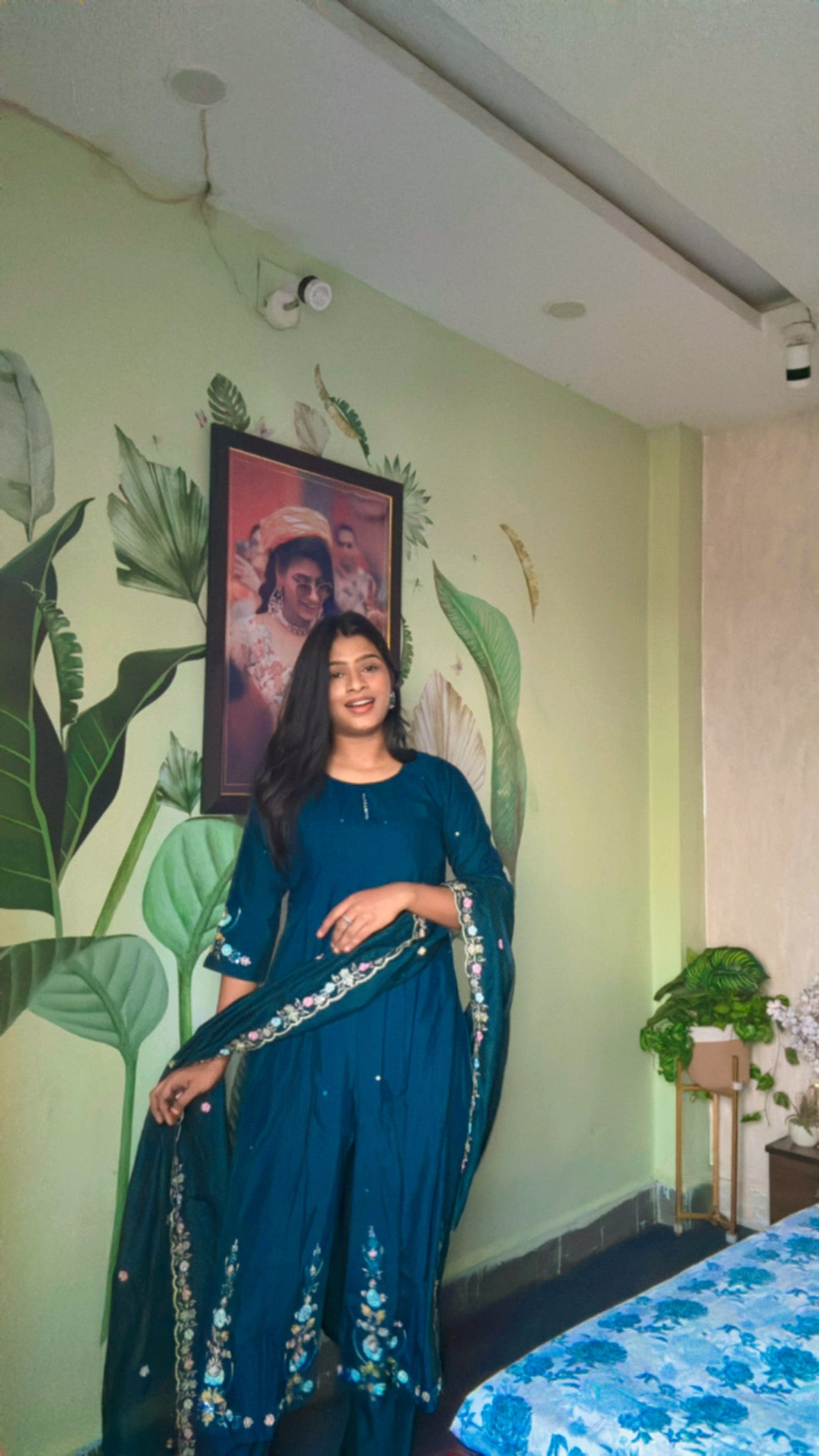 Teal Petal Grace Suit