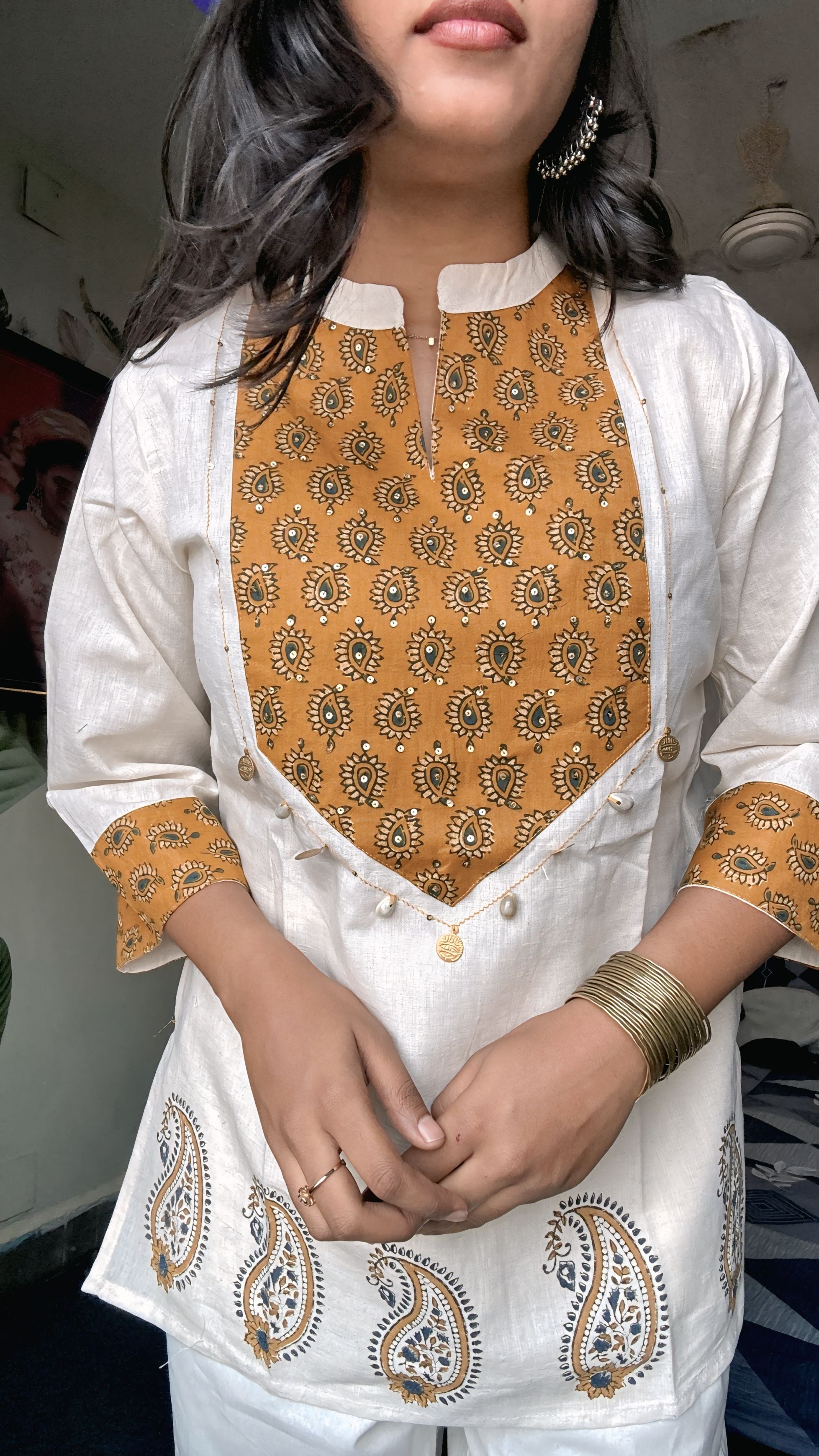 Reya Ajrak Short Kurti