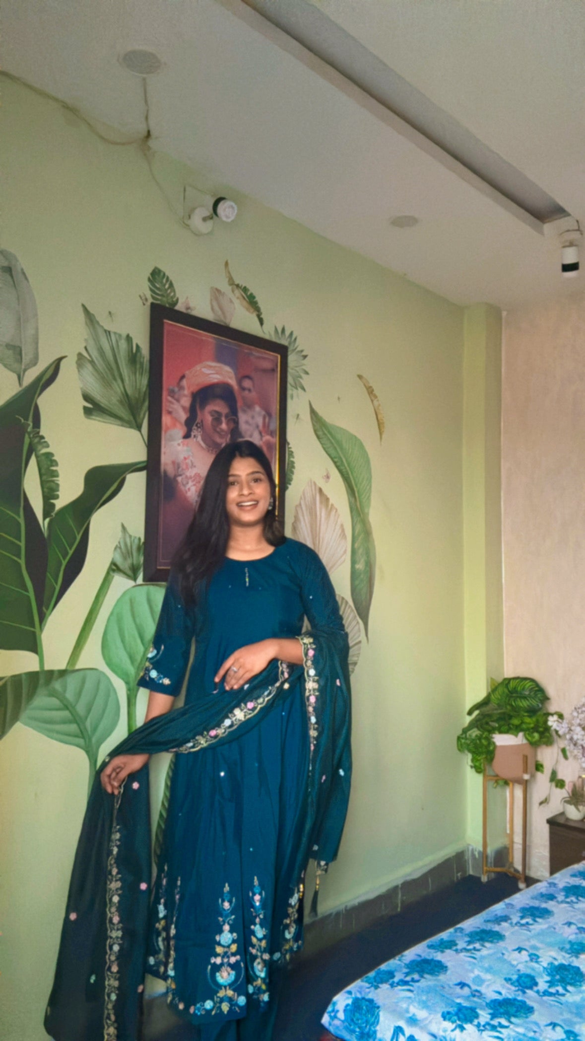 Teal Petal Grace Suit