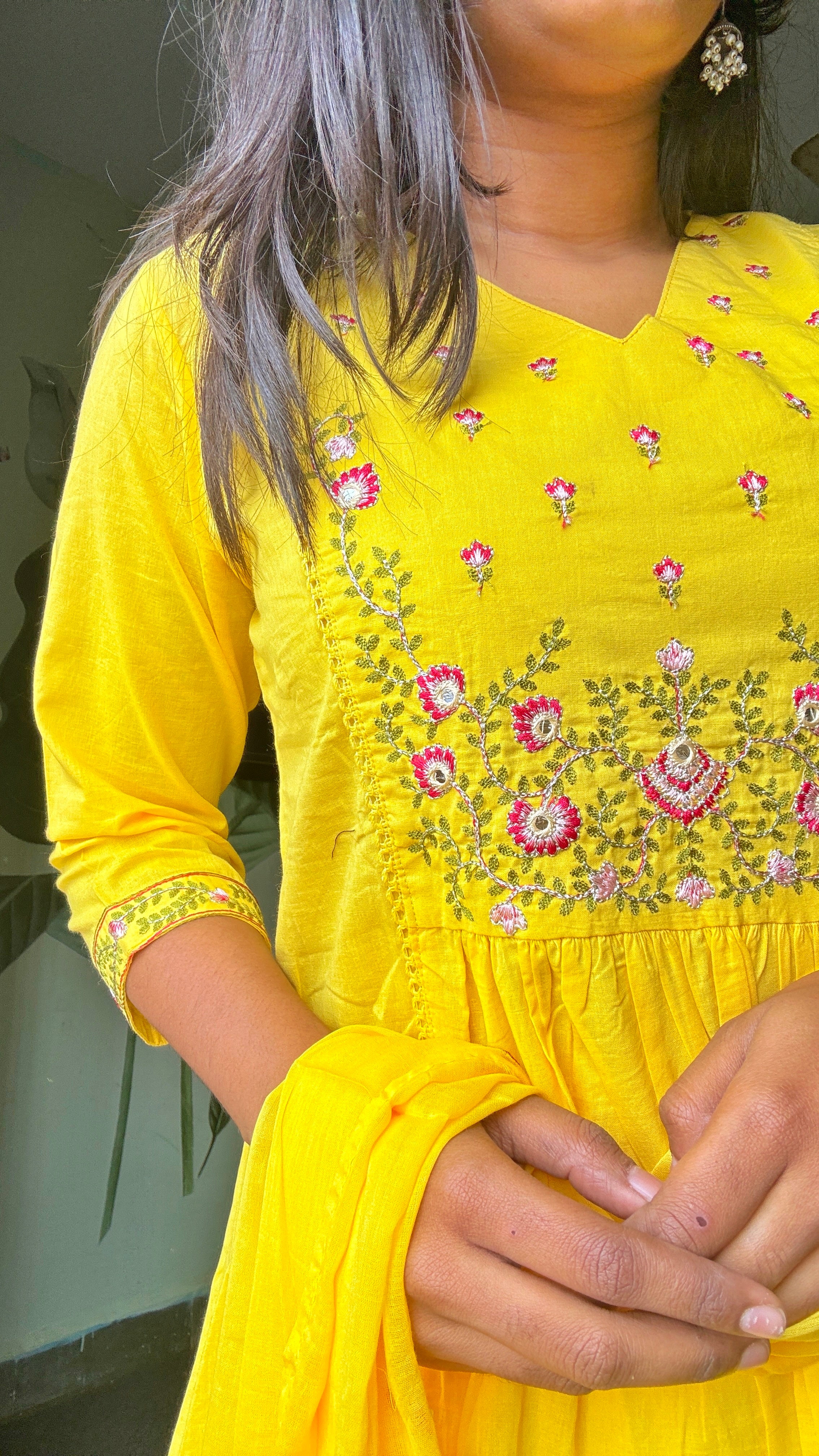 Embroidery Essence A Line Suit