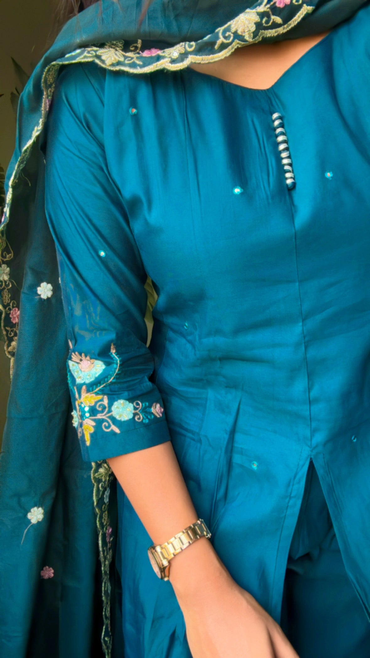 Teal Petal Grace Suit