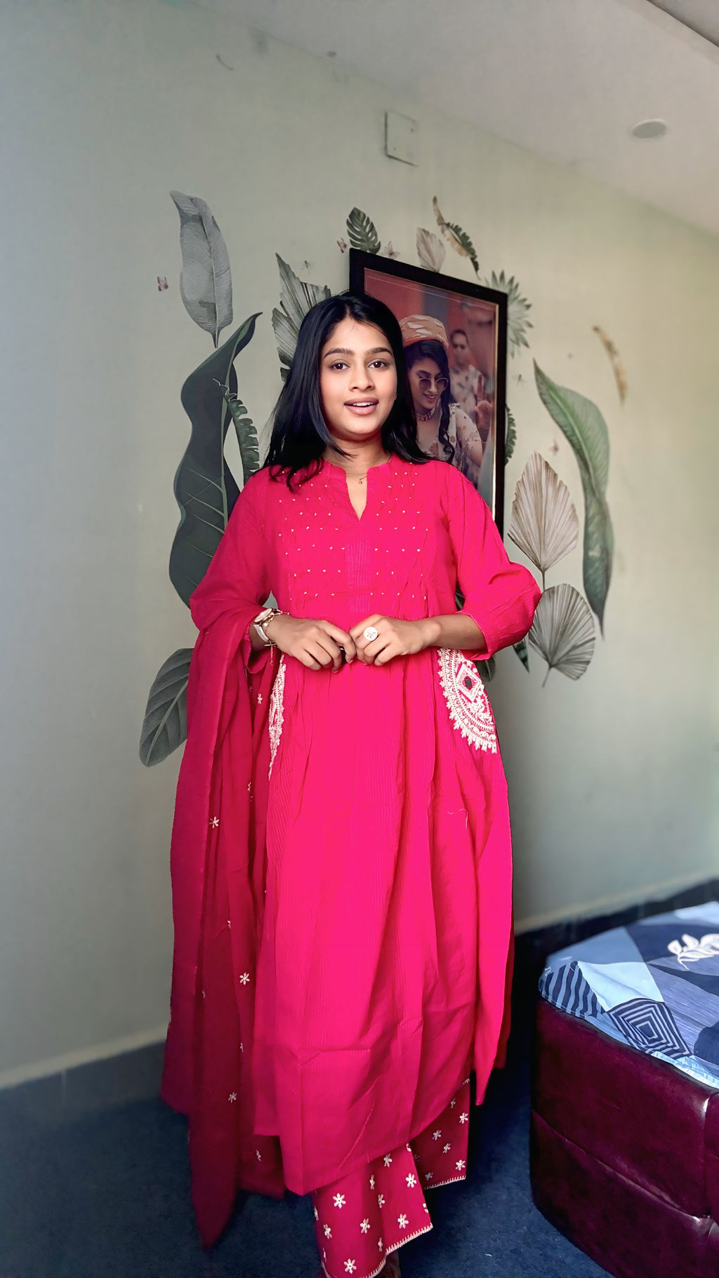 Gulabi Jhalak ALine Set