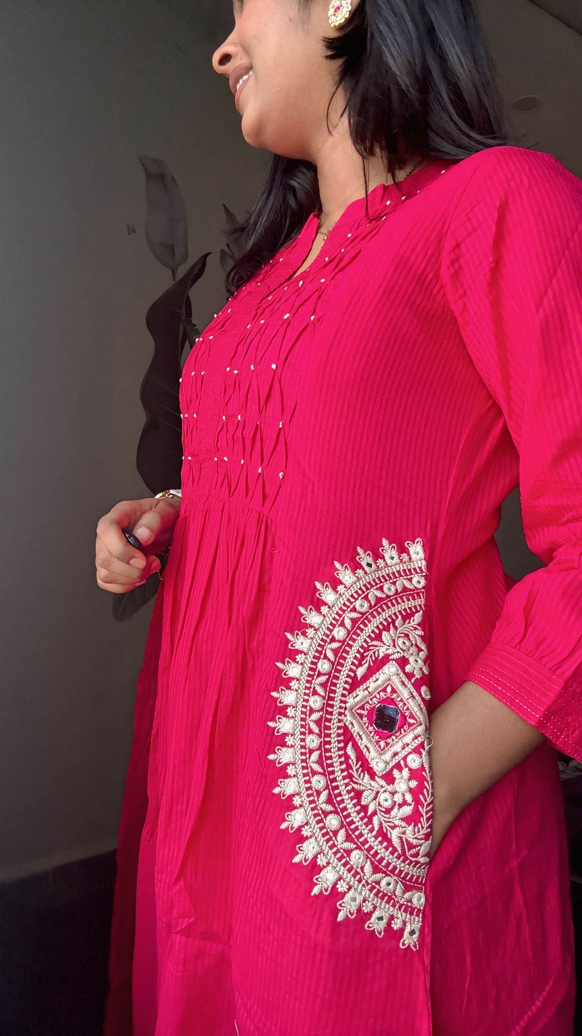 Gulabi Jhalak ALine Set