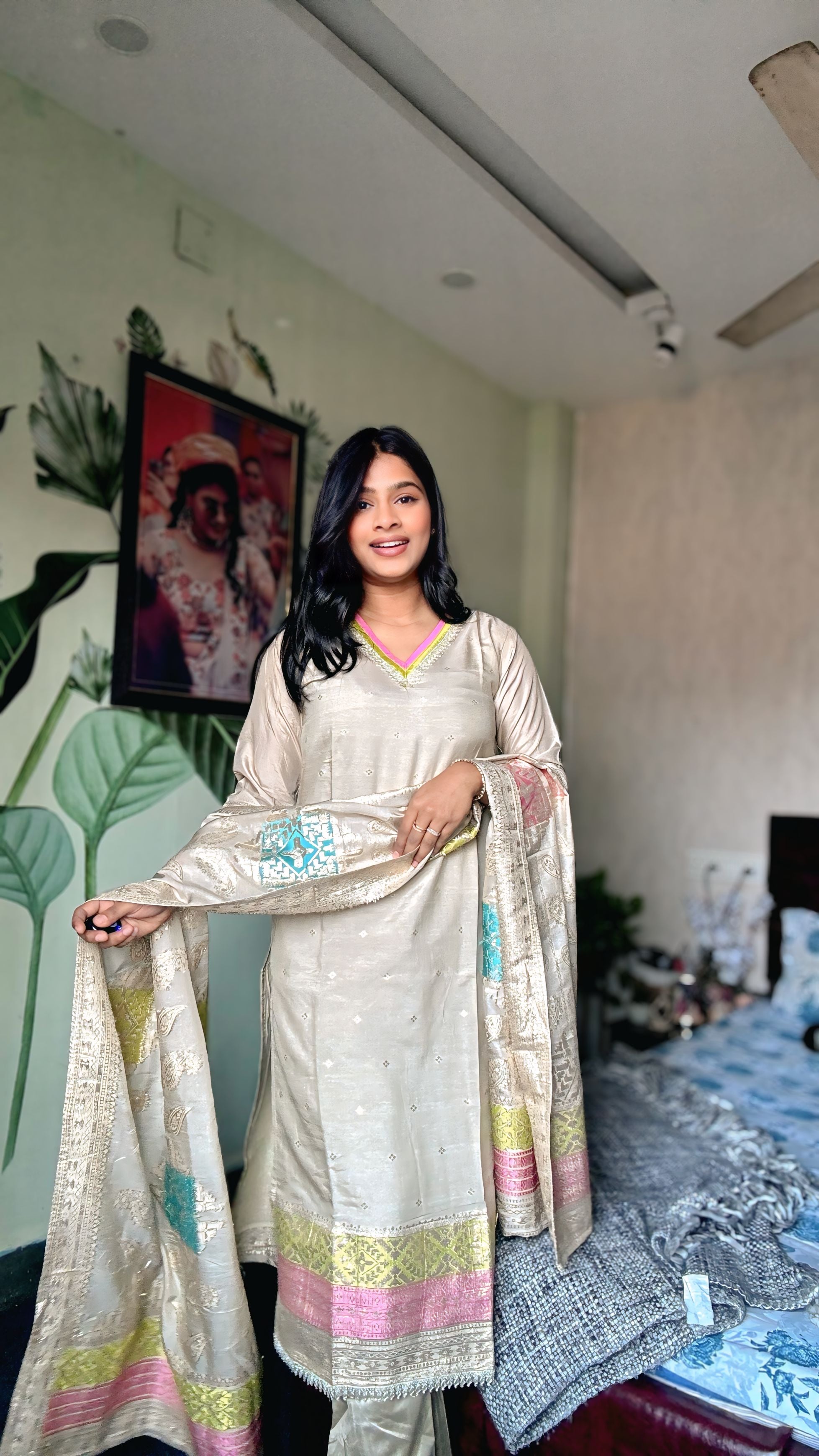 Pastel Zari Noor Suit