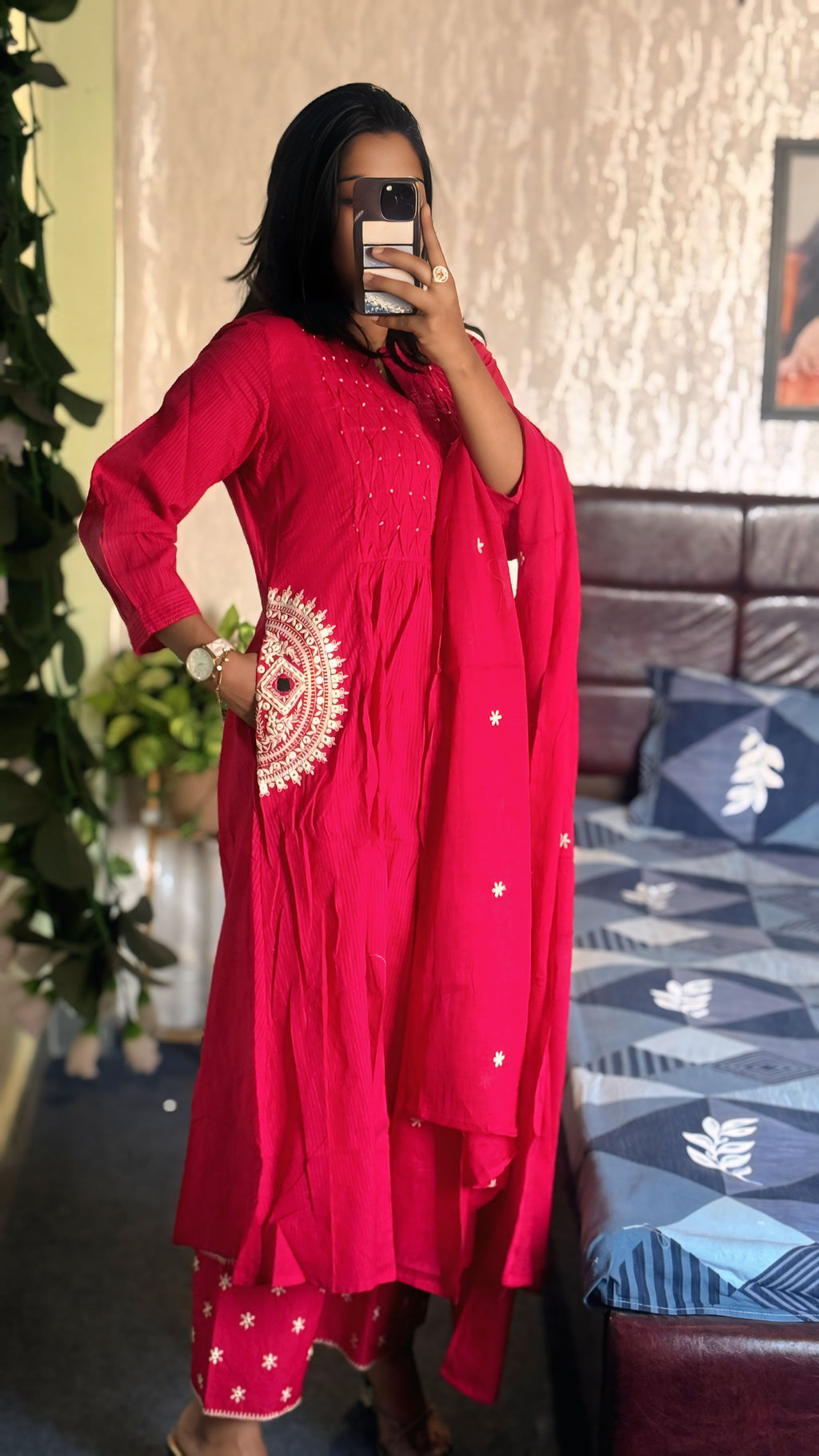 Gulabi Jhalak ALine Set