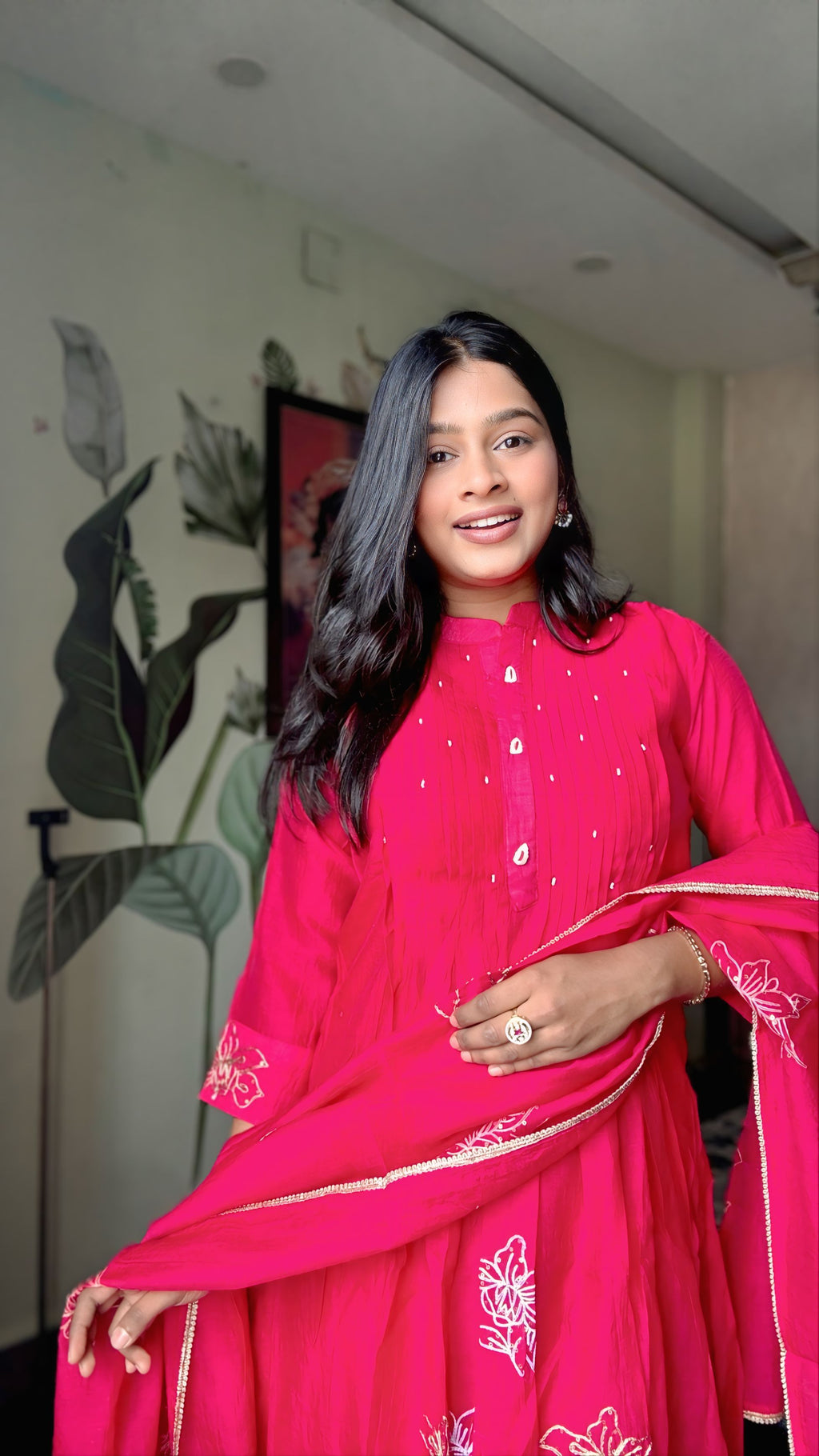 Gulabi glow suit set