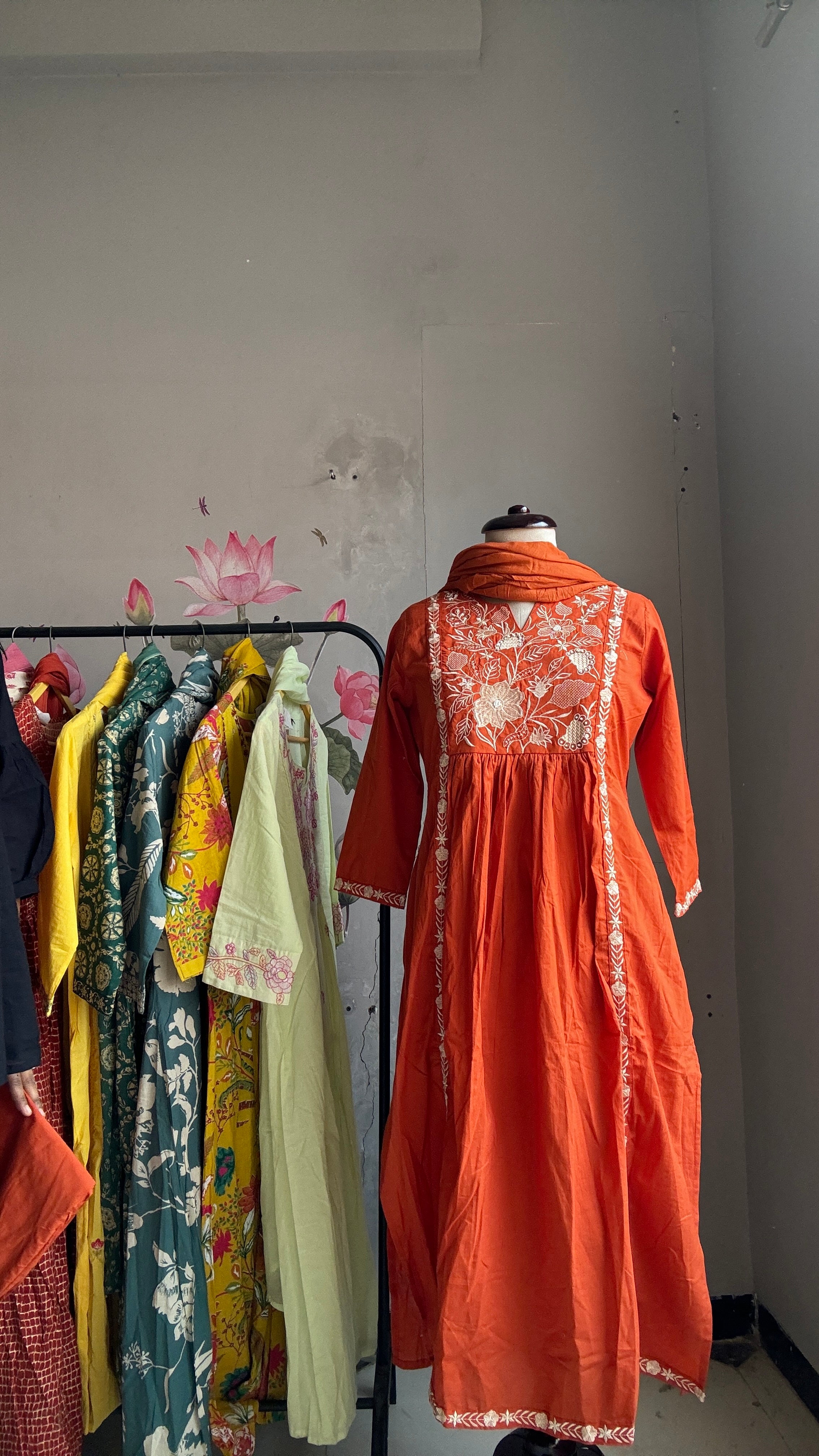 Embroidery Essence A Line Suit