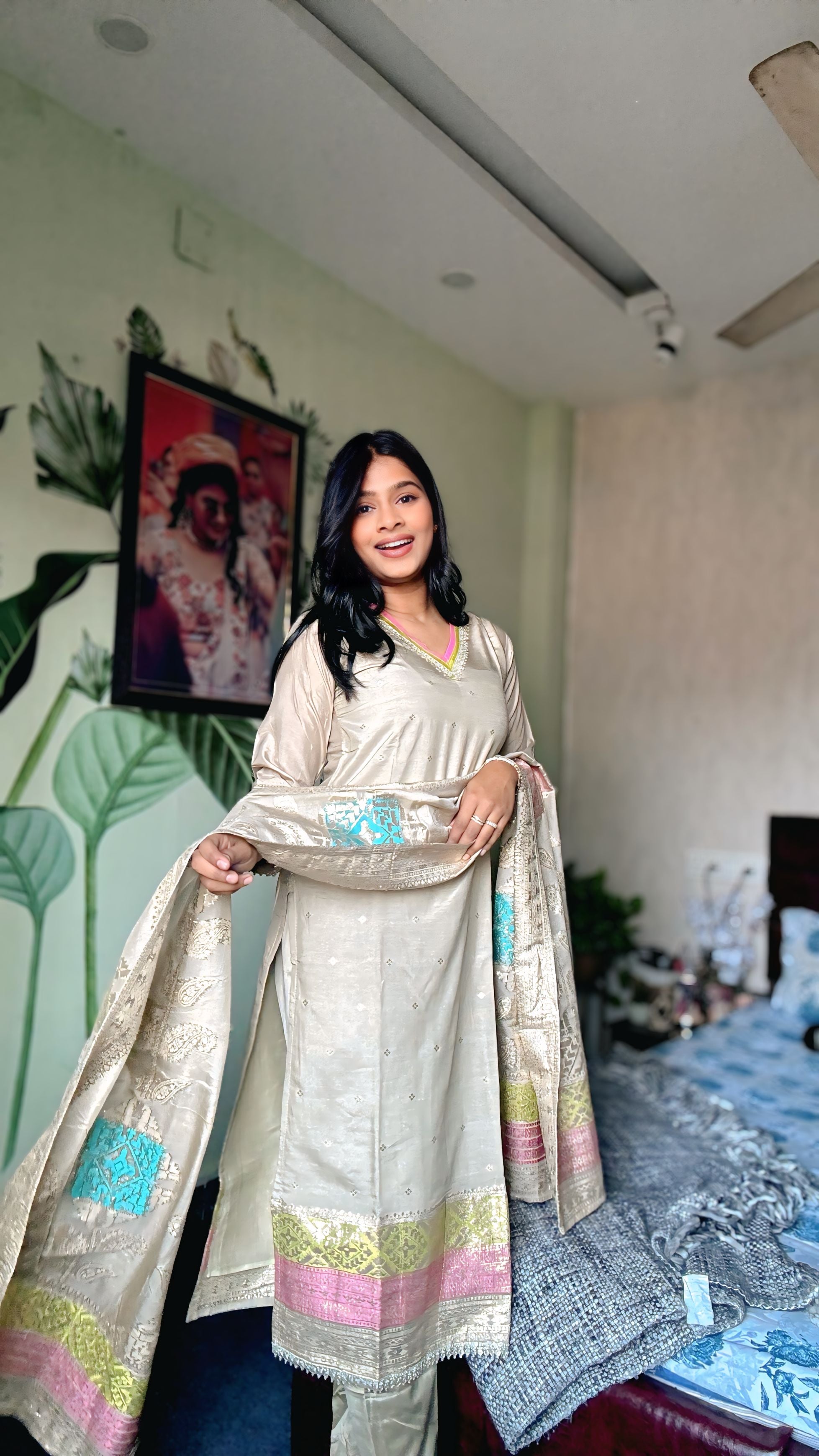 Pastel Zari Noor Suit