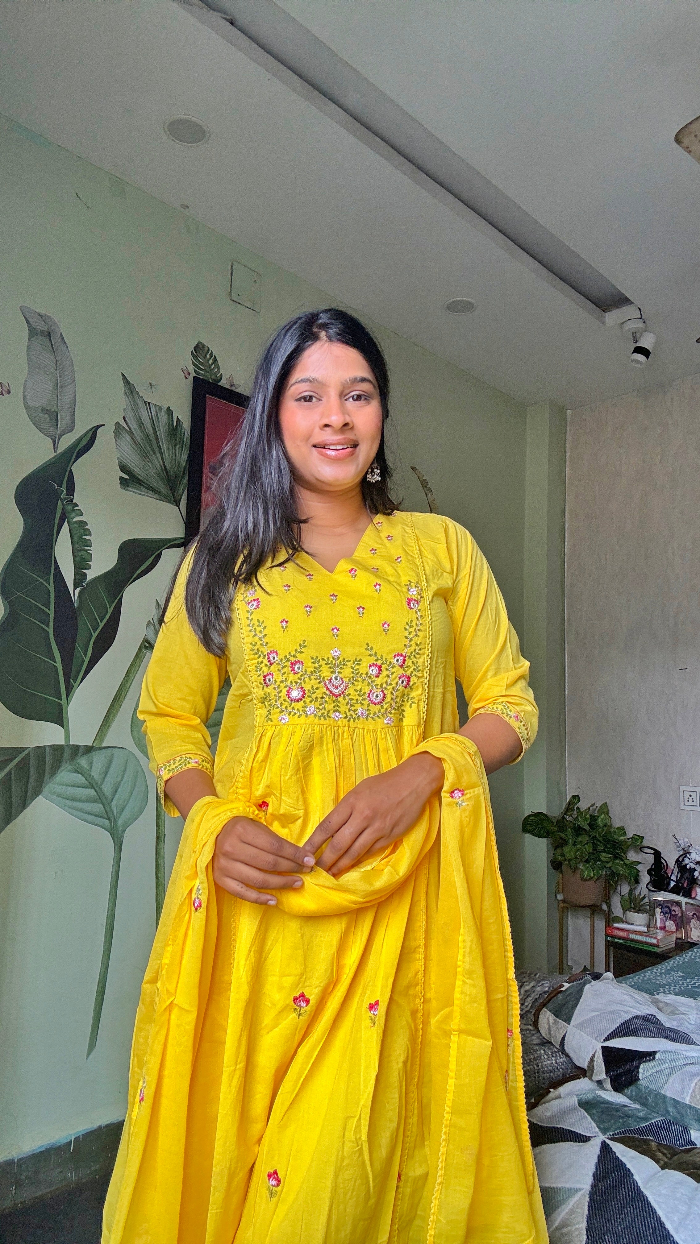 Embroidery Essence A Line Suit