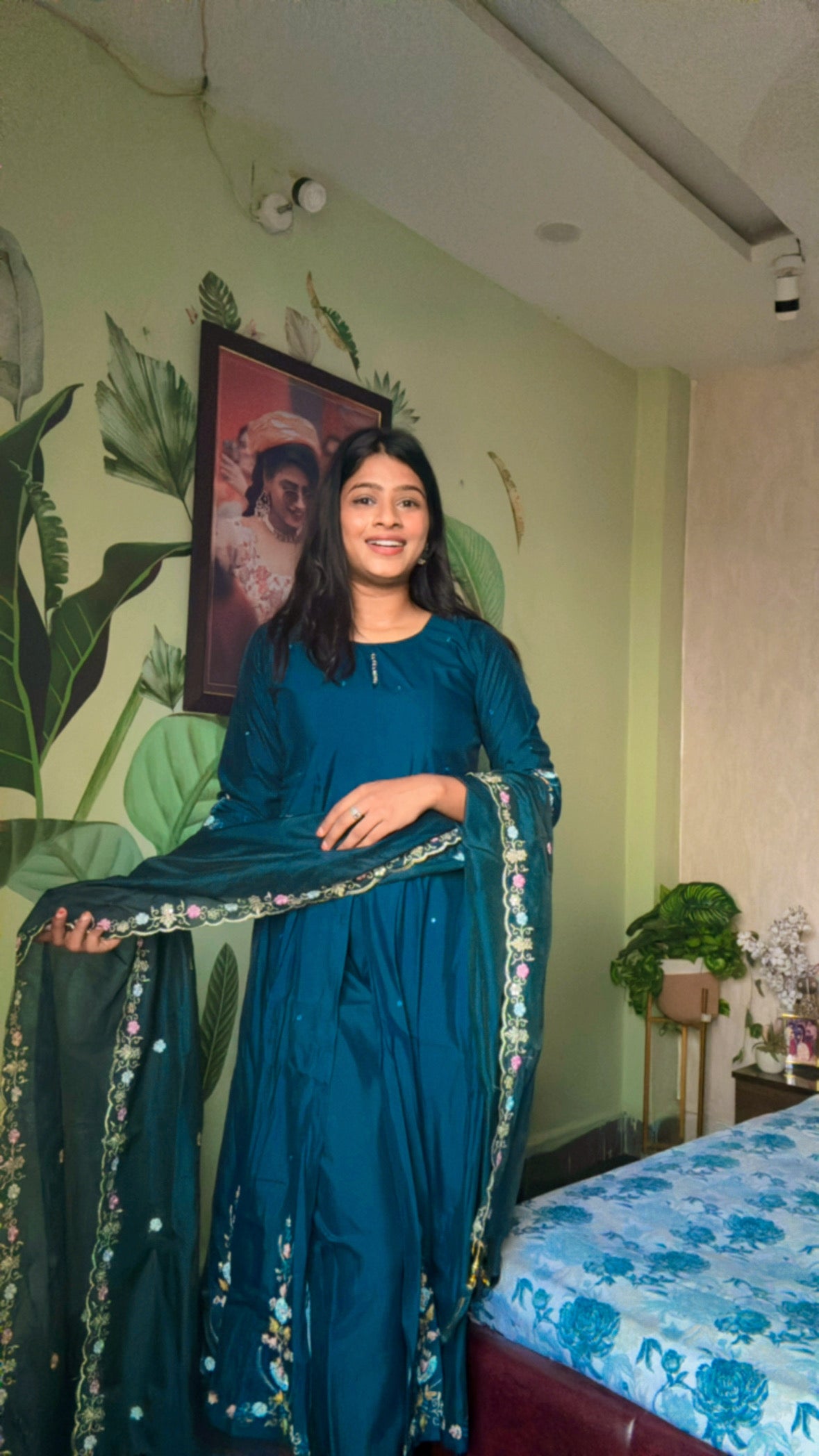 Teal Petal Grace Suit