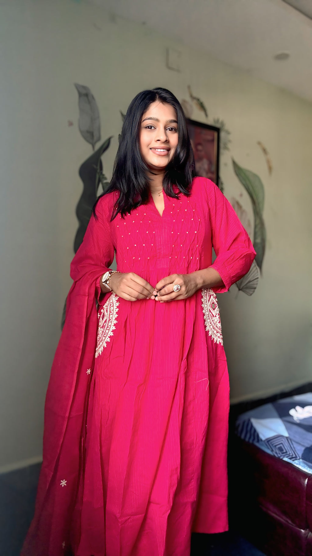 Gulabi Jhalak ALine Set