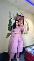 Mauve Medow Chikankari Suit