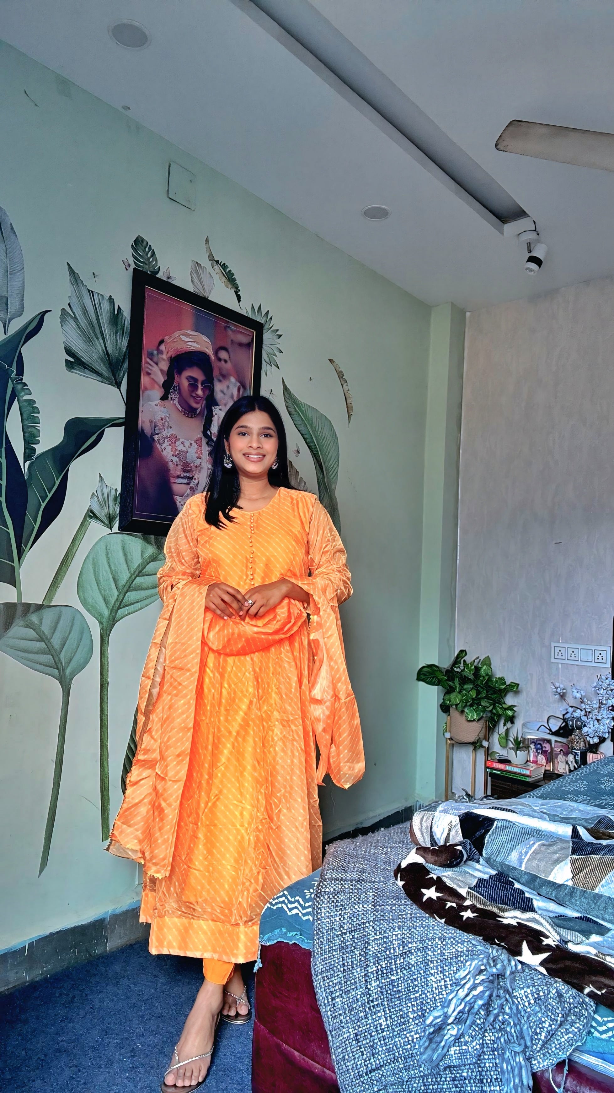 Leheriya Anarkali Suit