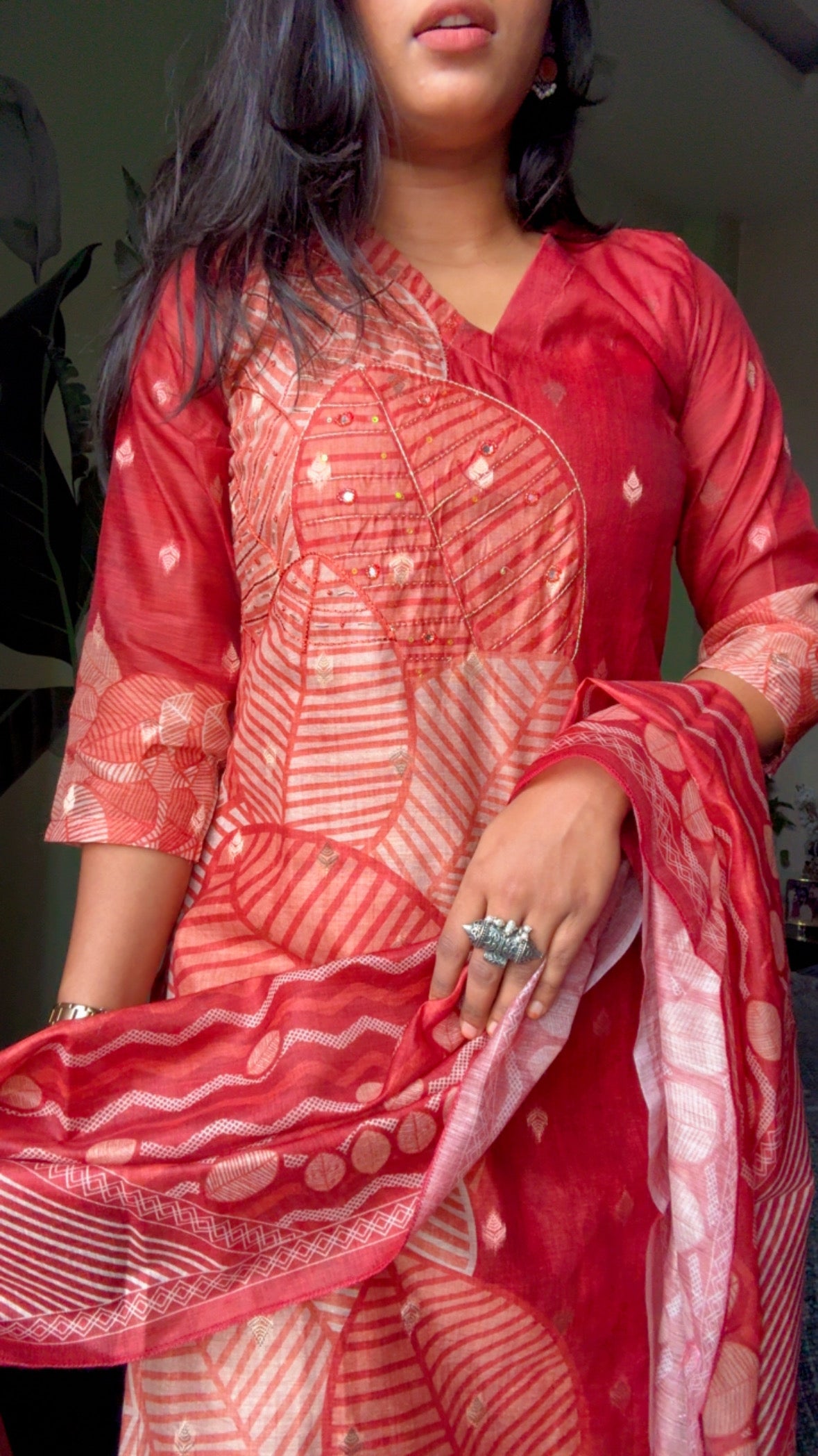 Tan Chanderi Feels Suits